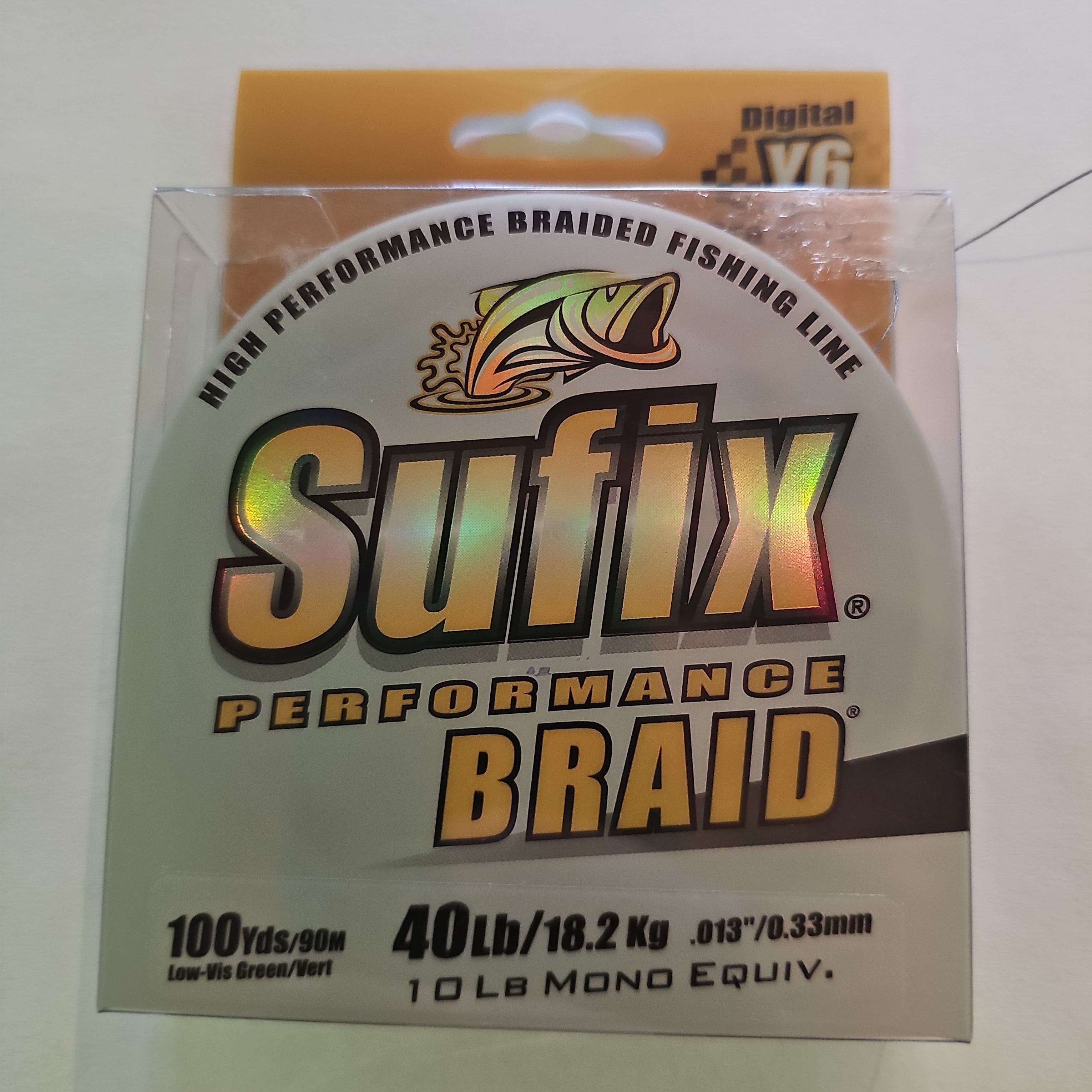 Sufix 40 lb Low Vis Green Performance Braid Fishing Line Sufix 40 lb Low Vis Green Performance Braid Fishing Line