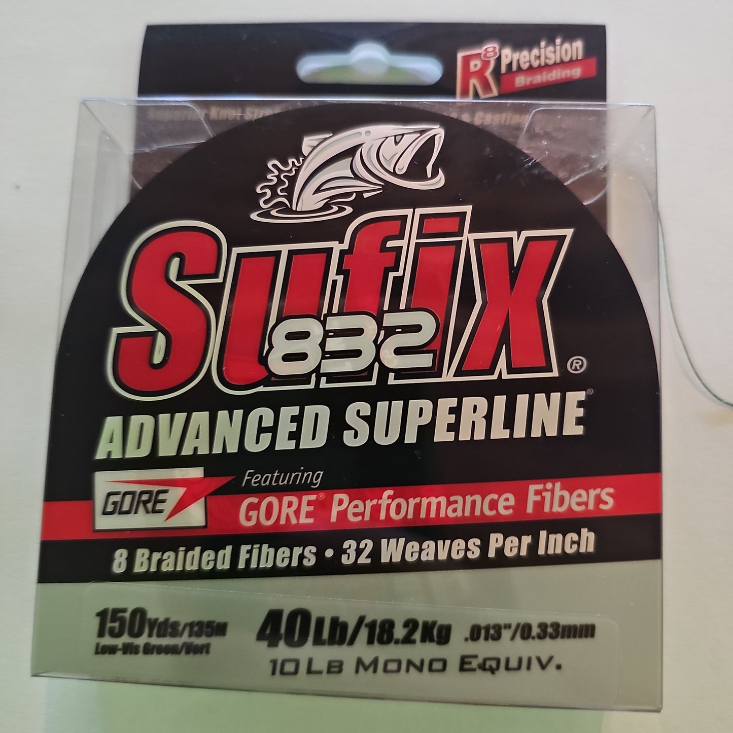 Sufix 832 40lb Low-Viz Green