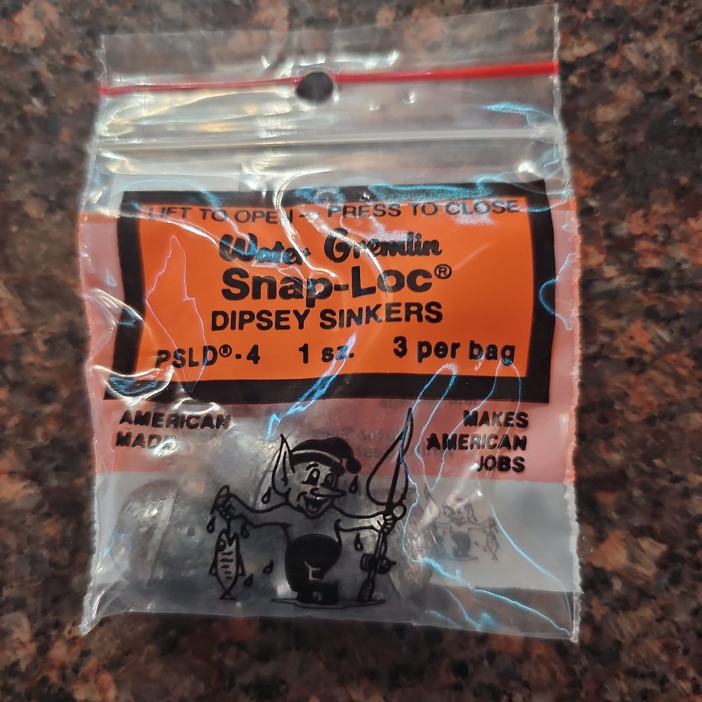 Water Gremlin Snap-Loc Dipsey Sinkers
