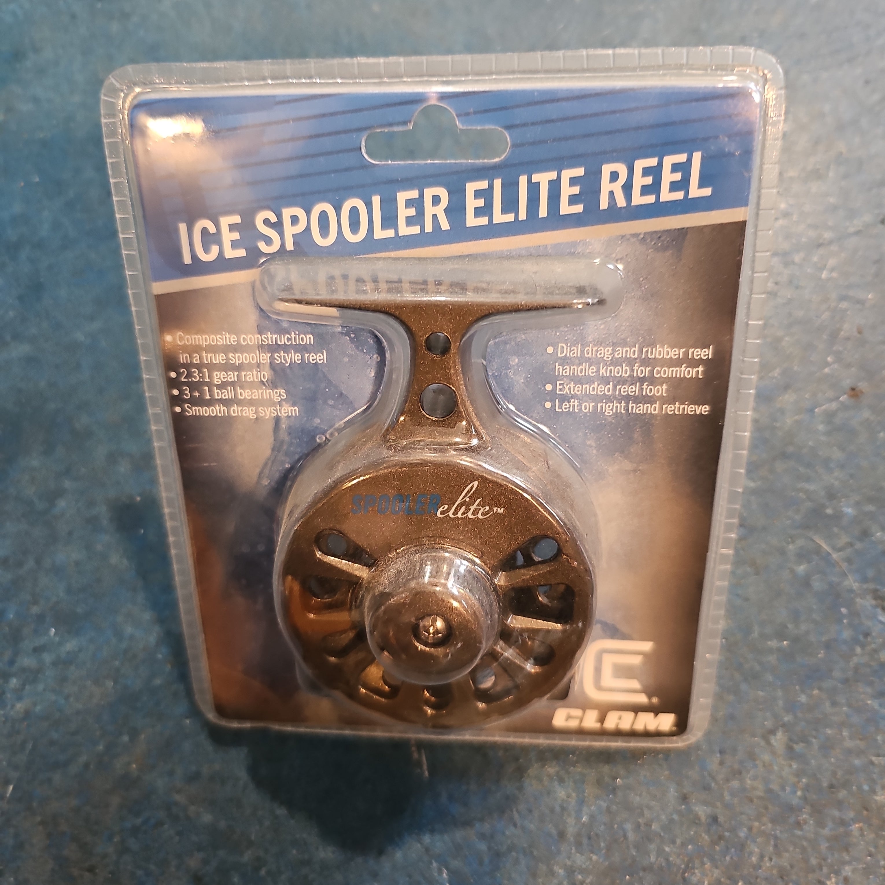 Genz Ice Spooler Elite Reel Clam Pack