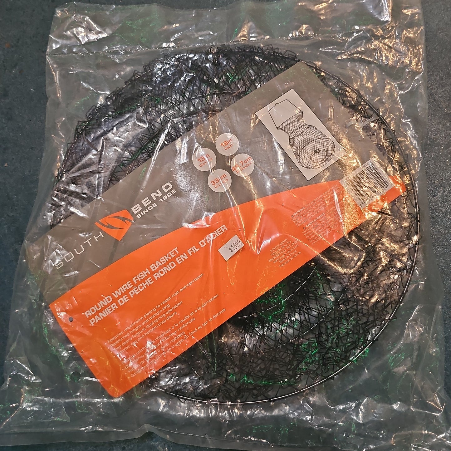 South Bend Round Wire Fish Basket