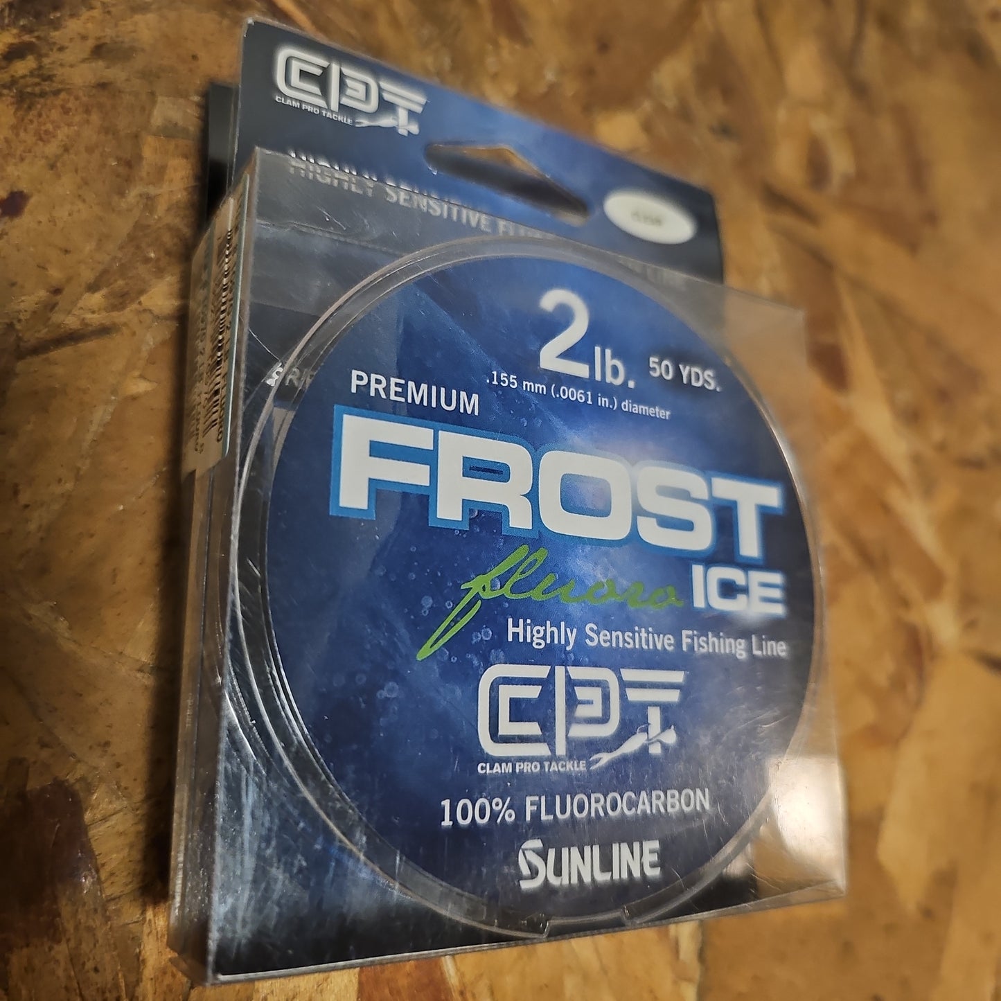 Clam Frost Fluoro Ice Line 2 lb clear