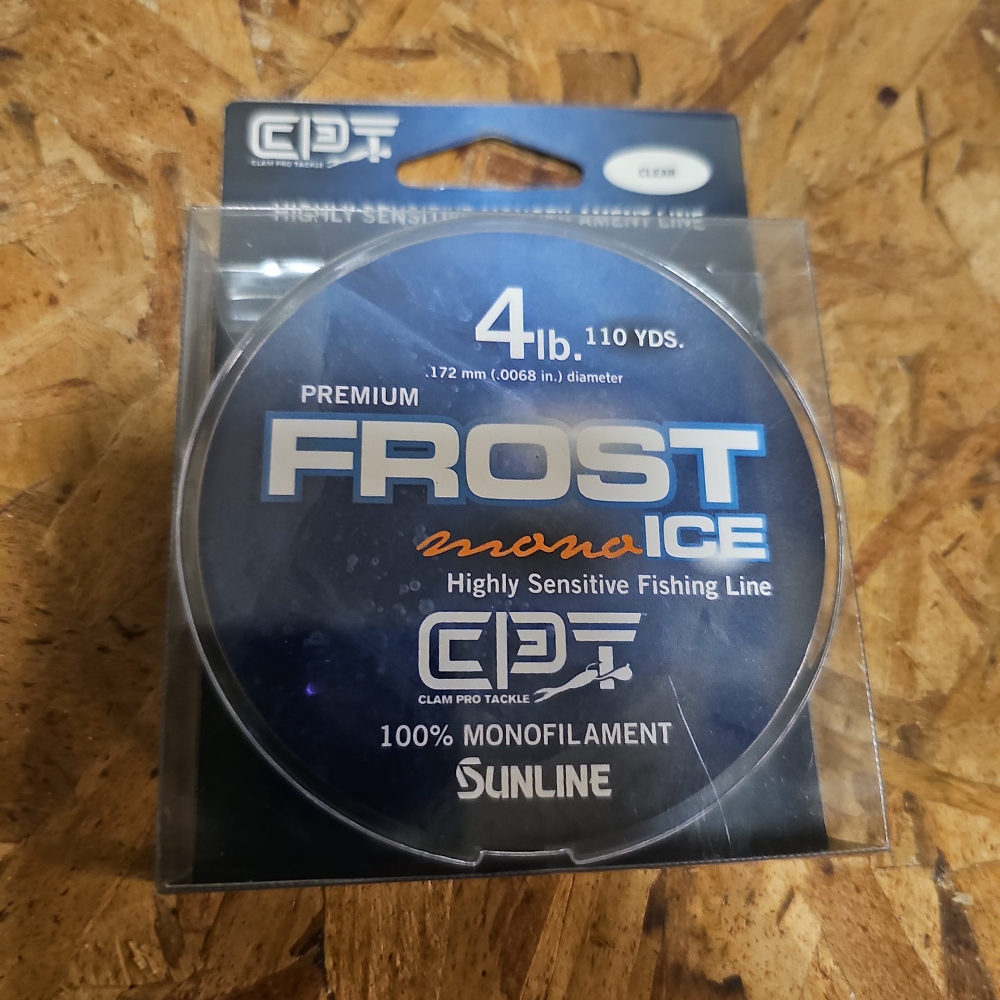 Clam Frost Mono Ice Line 4 lb clear