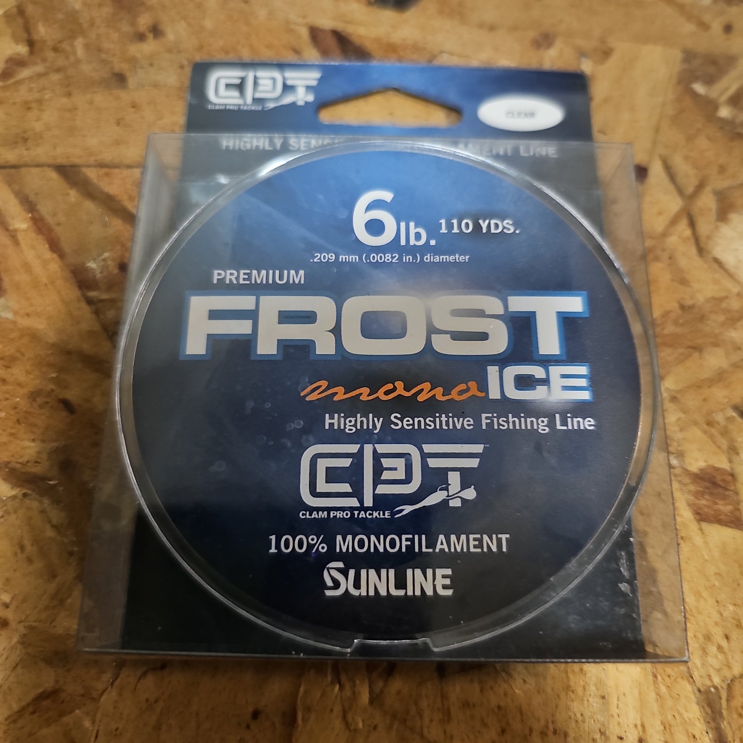 Clam Frost Mono Ice Line 6 lb clear