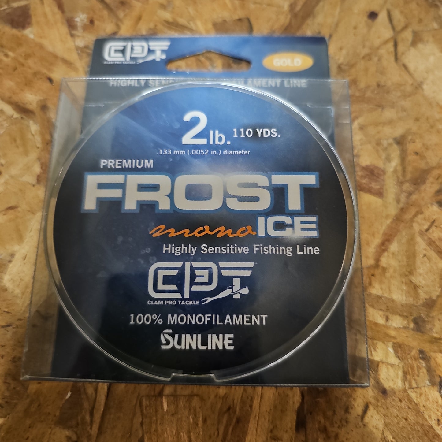 Clam Frost Mono Ice Line 2 lb gold