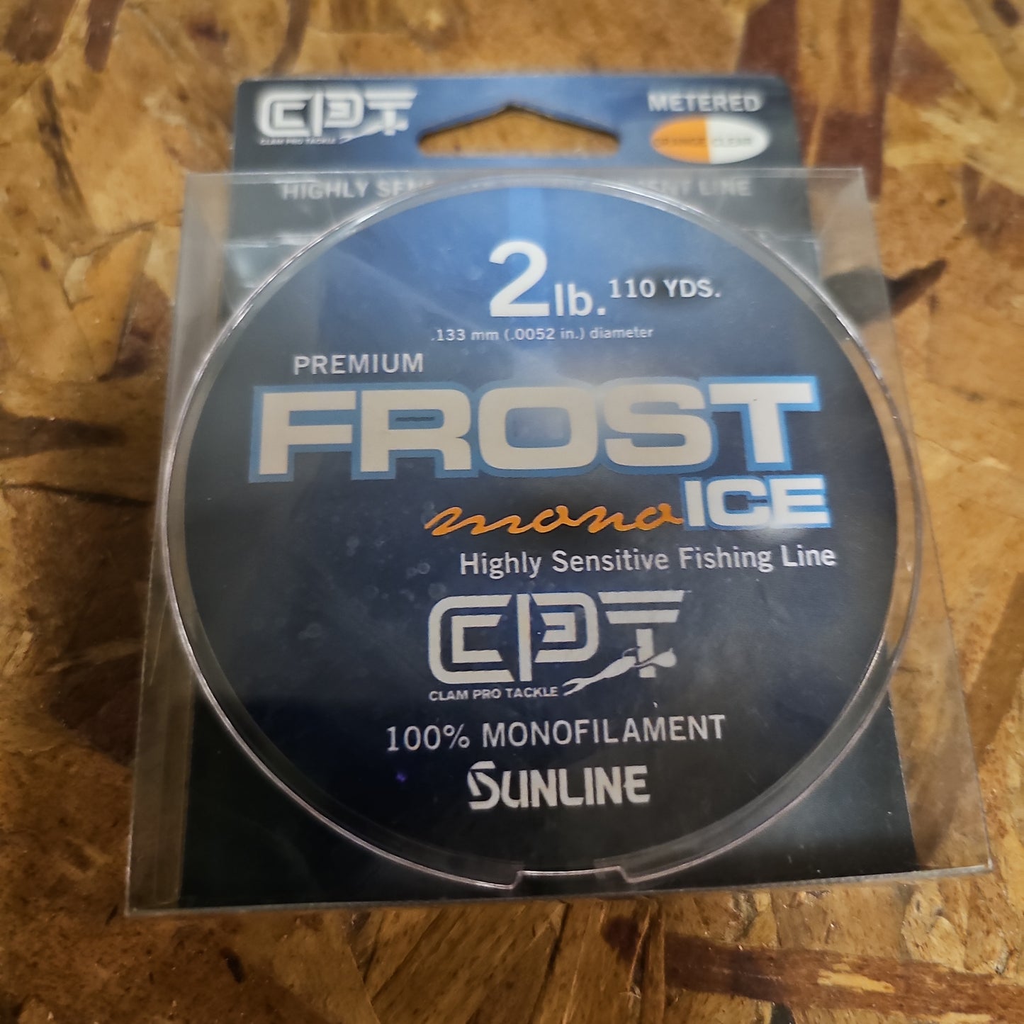 Clam Frost Mono Ice Line 2 lb orange