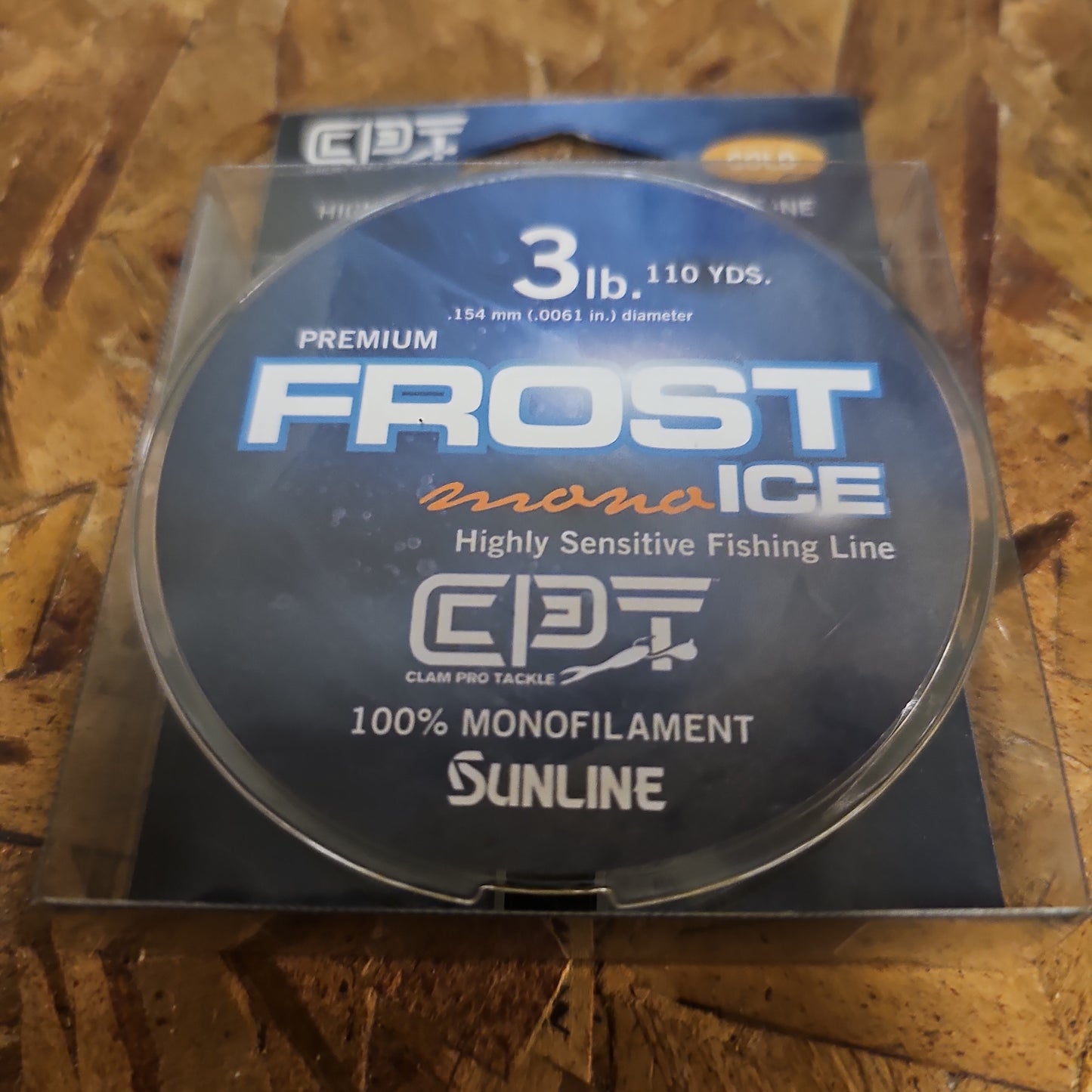 Clam Frost Mono Ice Line 3 lb gold