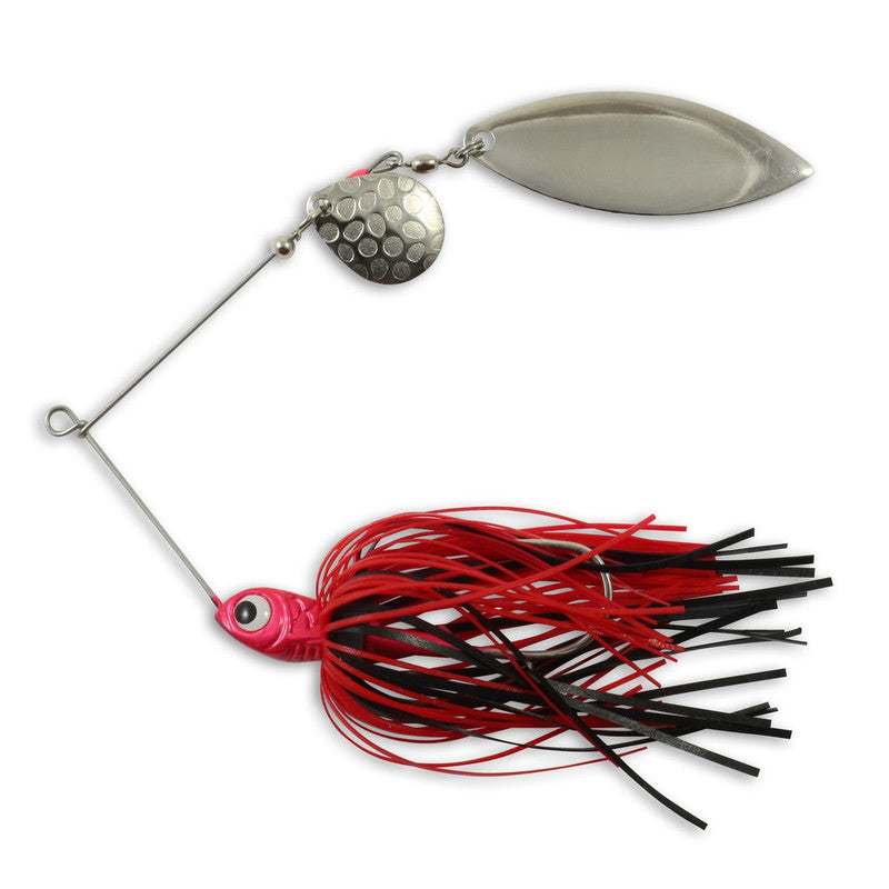 Northland Reed-Runner Spinnerbait Tandem Spin 1/4oz. #3 Hook Red Shad