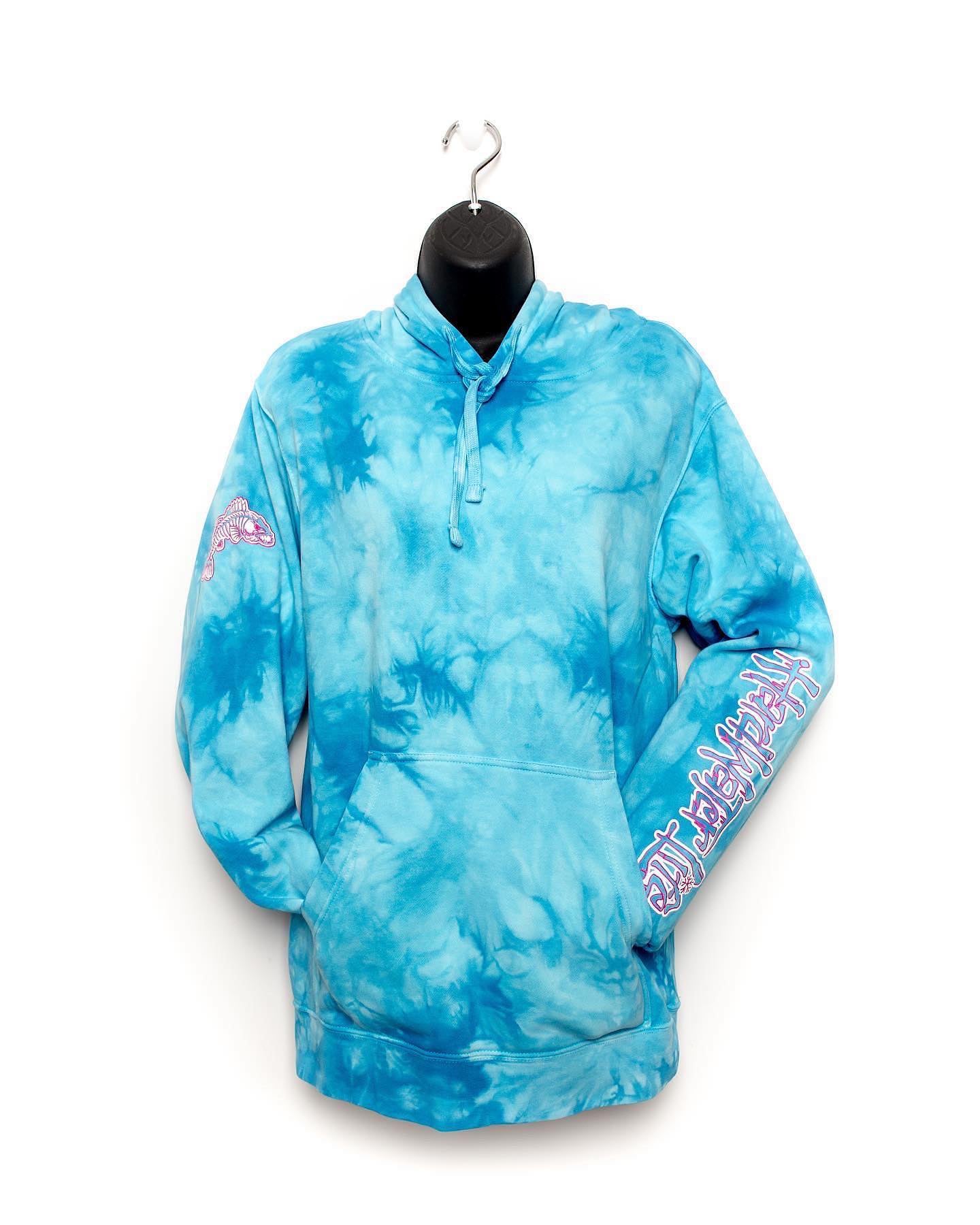 Hardwater Life Blue Tie Dye Sweatshirt
