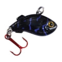 Kenders K-RIP Mini Vibe Lure with Rattle Beads and Treble Hook (Midnight Blue, 25mm (1") #12 Hook