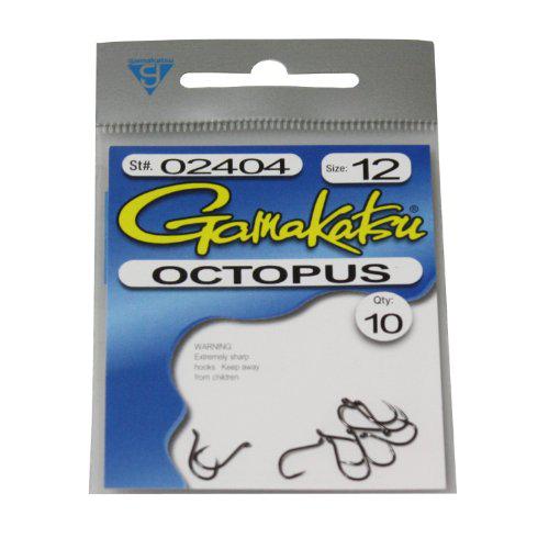 Gamakatsu Octopus Hook-10 Per Pack (Black