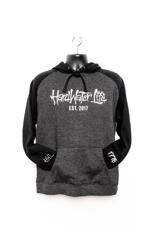 Hardwater Life Charcoal Hoodie