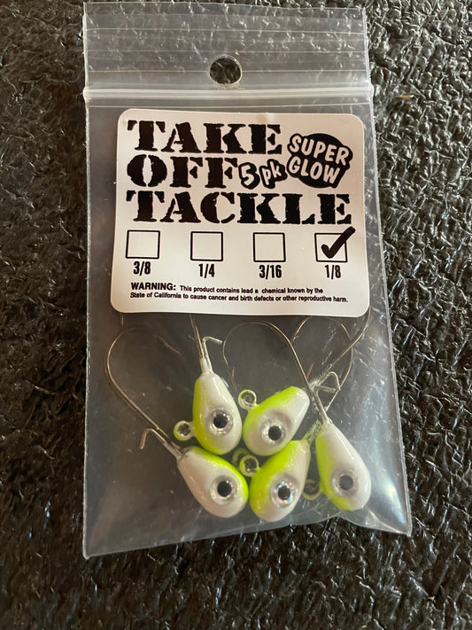 Take off Tackle- Tear drop Jigs 3/16