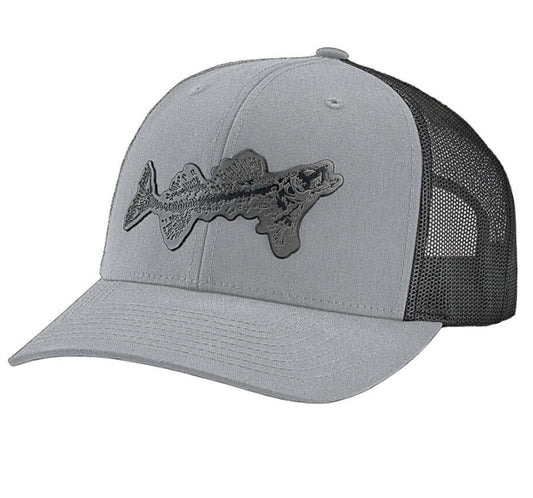 Fossil Fish Patch Trucker Cap/ Heather Gray