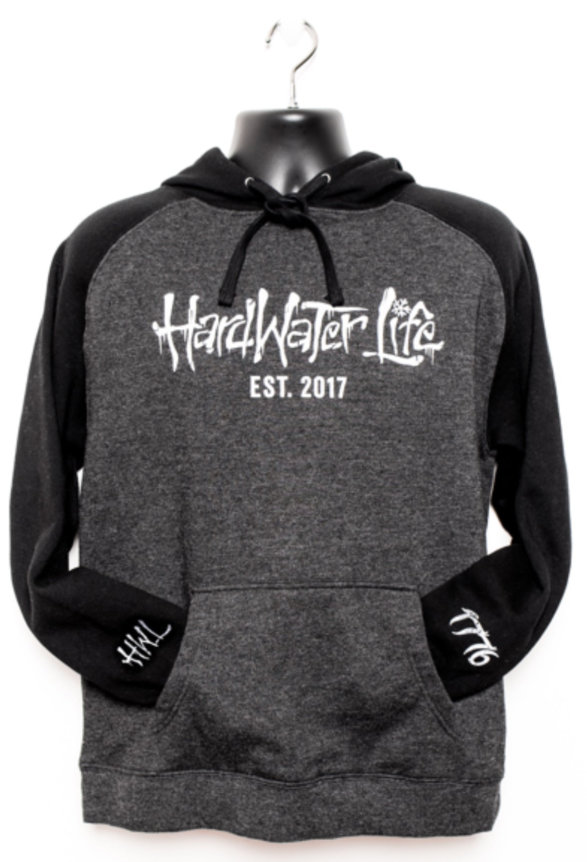 Hardwater Life Charcoal Hoodie-XL