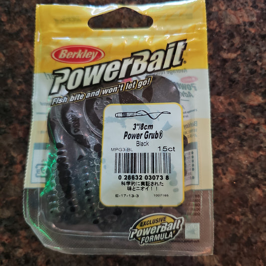 PowerBait 3" Power Grub Black