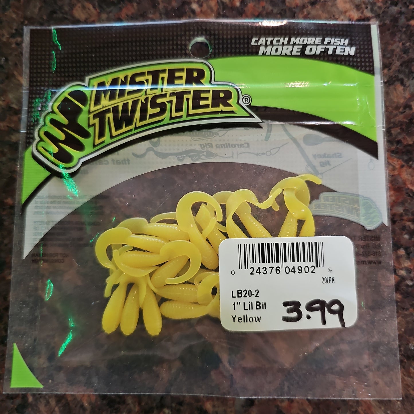 Mister Twister 1" Lil Bit Yellow