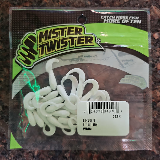 Mister Twister 1" Lil Bit White