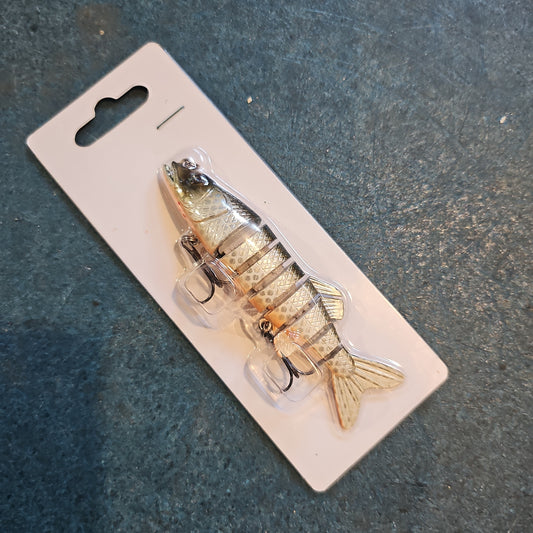 Swimbait Medium Pike (Grn/Wht/Org)