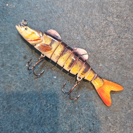 Swimbait Medium Pike (Blk/Ylw/Wht)