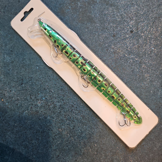 Swimbait Large Eel (Grn/BlkSpot)