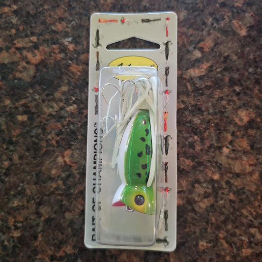 Arbogast Hula Popper 3/8oz (Grn/Wht)