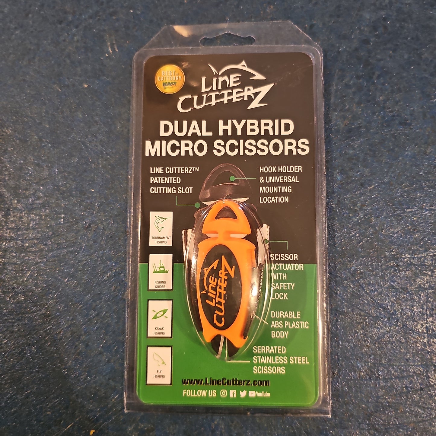 Line Cutterz Dual Hybrid Micro Scissors ORANGE