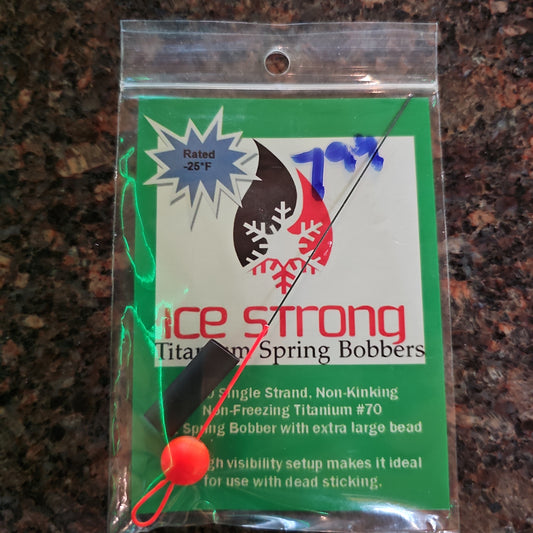 Ice Strong Titanium Spring Bobber ORANGE