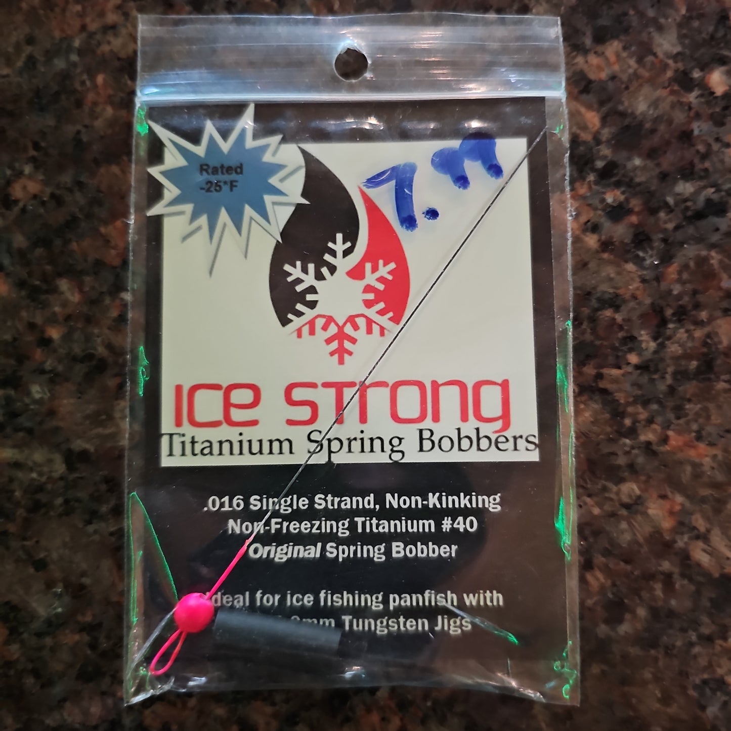 Ice Strong Titanium Spring Bobber PINK