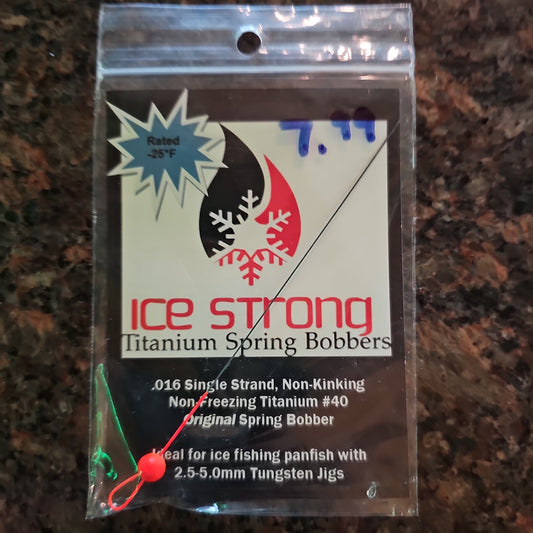 Ice Strong Titanium Spring Bobber ORANGE