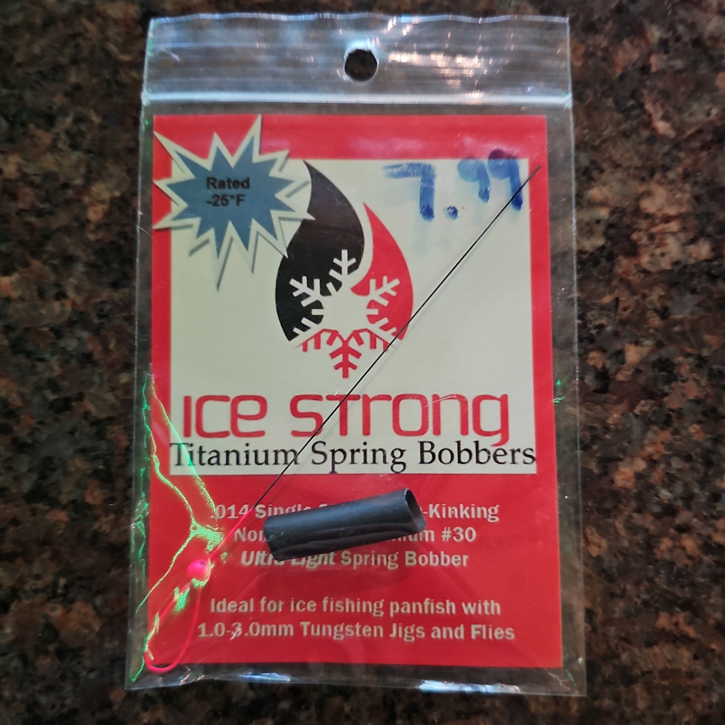 Ice Strong Titanium Spring Bobber PINK