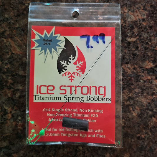 Ice Strong Titanium Spring Bobber GREEN