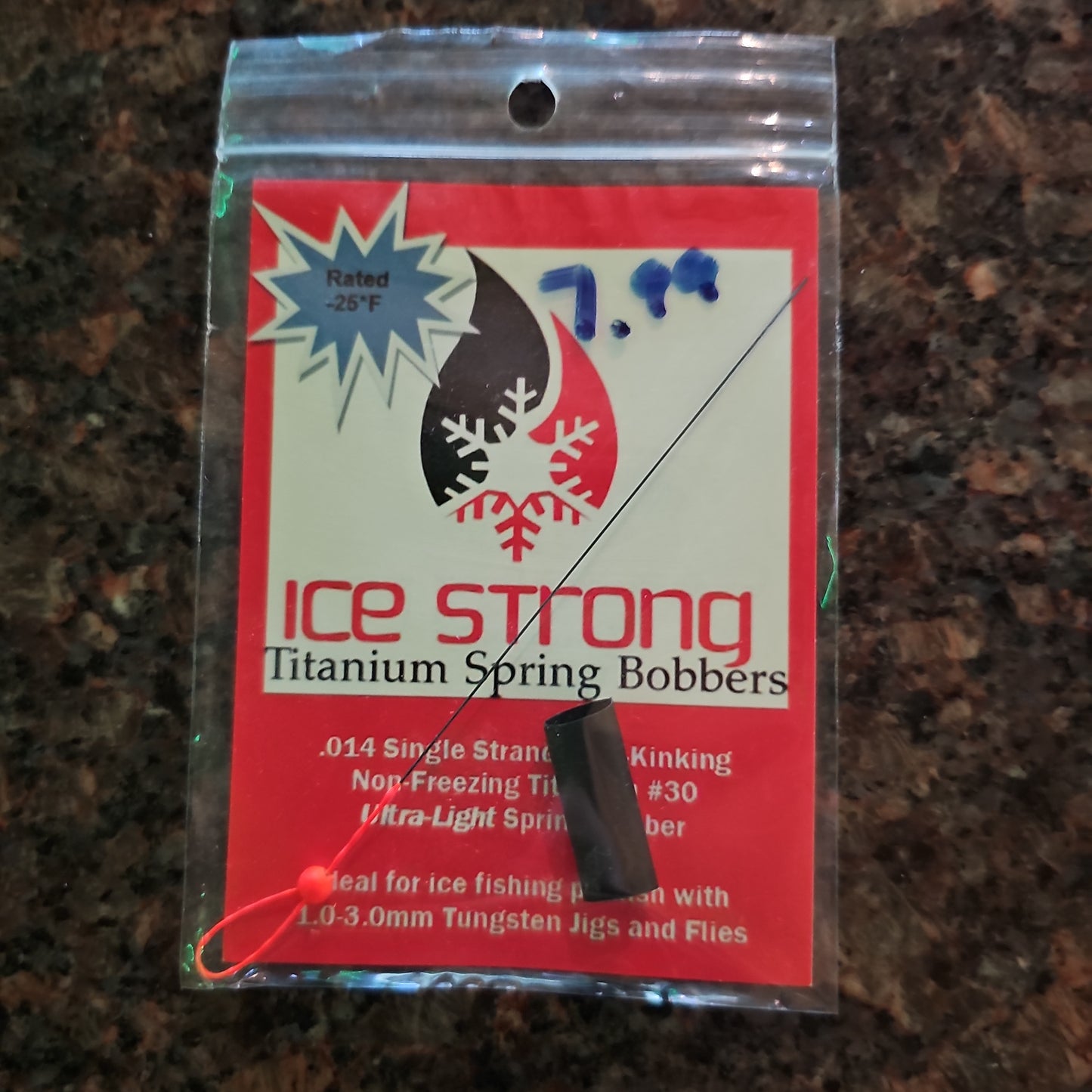 Ice Strong Titanium Spring Bobber ORANGE