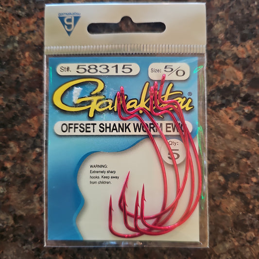 Gamakatsu Offset Shank Worm EWG