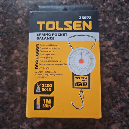 Tolsen Spring Pocket Balance/Tape Measure