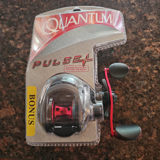 Quantum Pulse Baitcast Reel, 5 Bearings (4 + Clutch), Continuous Anti-Reverse Fishing Reel with Smooth, Precisely-Aligned Gears, Right-Hand