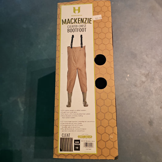 Hodgman Mackenzie Cleated Chest Bootfoot Waders Size 10