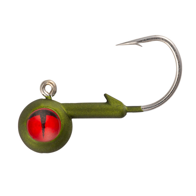 Northland Tungsten Short Shank Jig 1/16oz. Metallic Olive