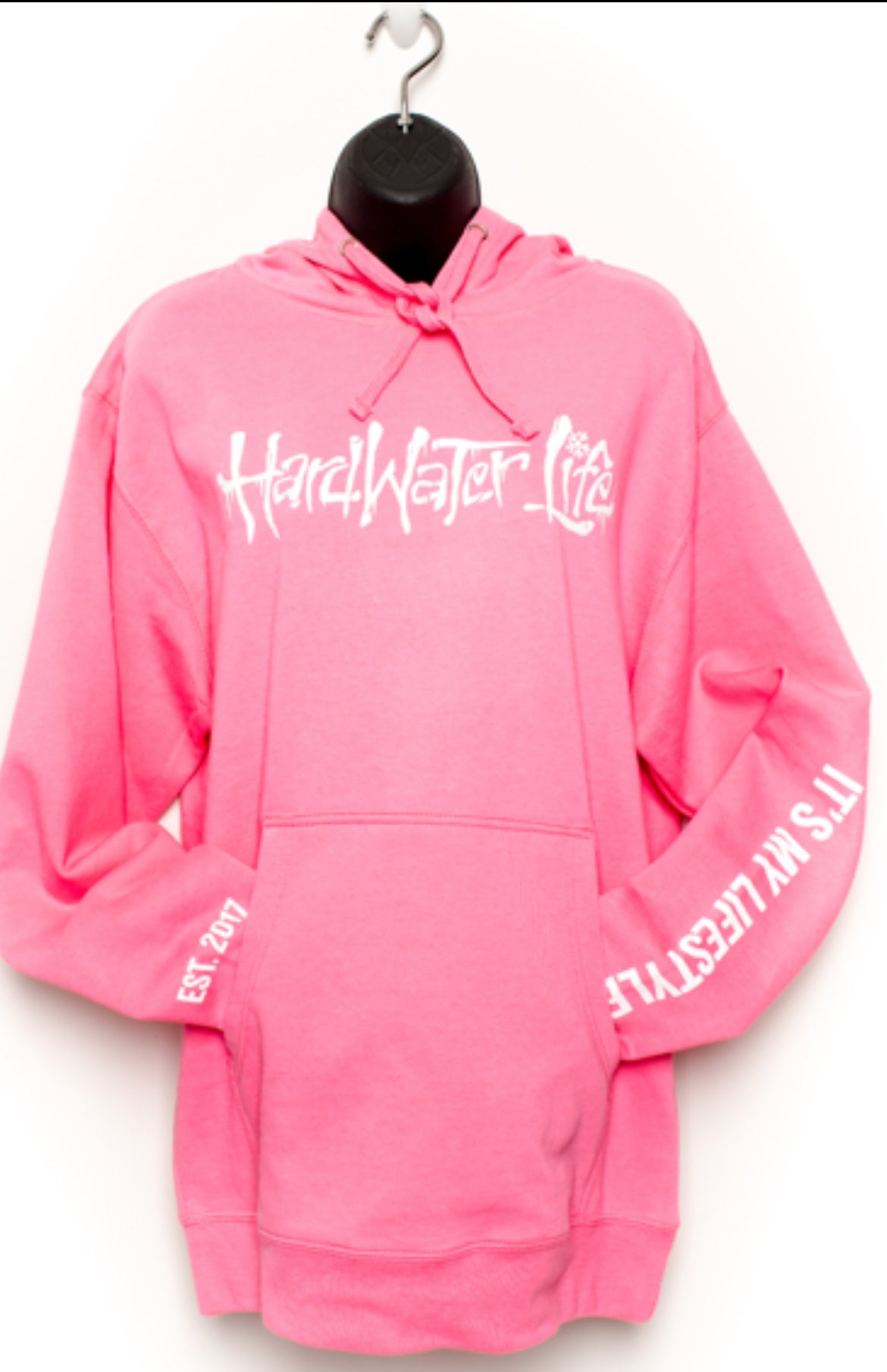 Hardwater Life Pink Hoodie- 3XL