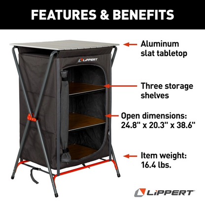 Lippert Portable Pantry and Table