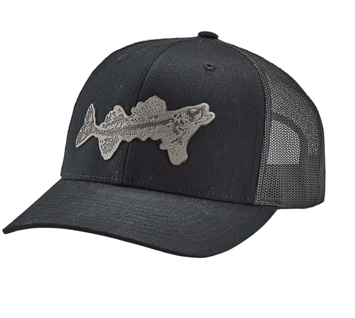 Striker Fish Patch Trucker Cap- Black