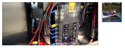 Blue Sea ST Blade Fuse Block 12 Circuits w/cover and negative bus