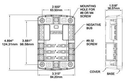 BlueSea 6 Fuse Block