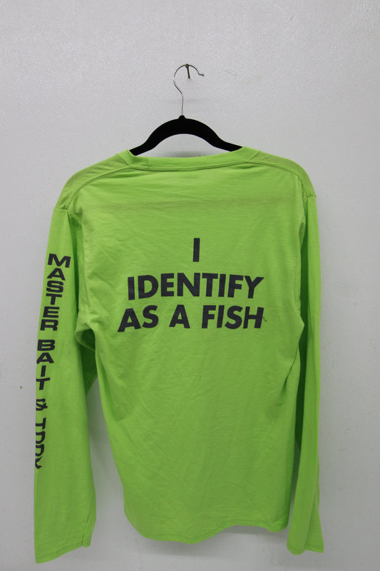 MBH Adult Long Sleeve Logo Shirt ‘I Identify as a Fish’ Sz S