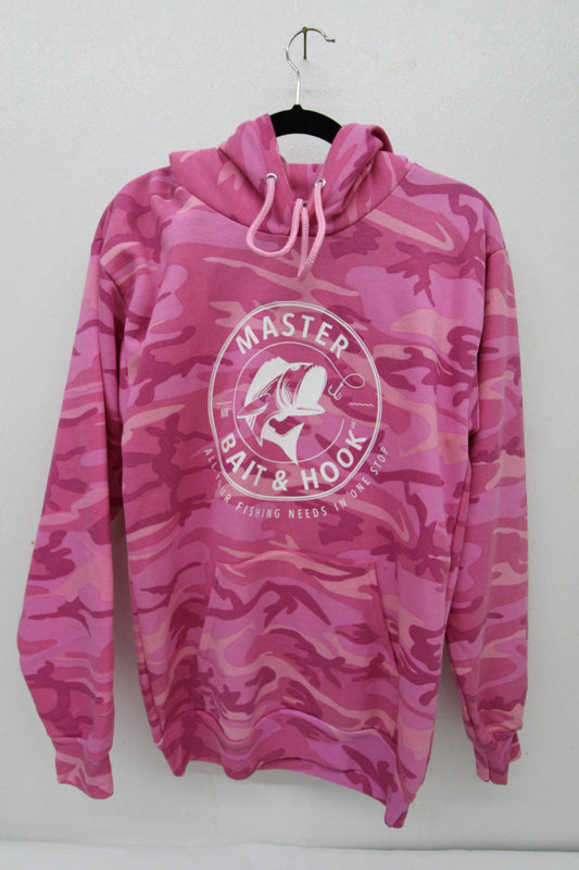 MBH Pink Camo White Logo Hoodie Sz S