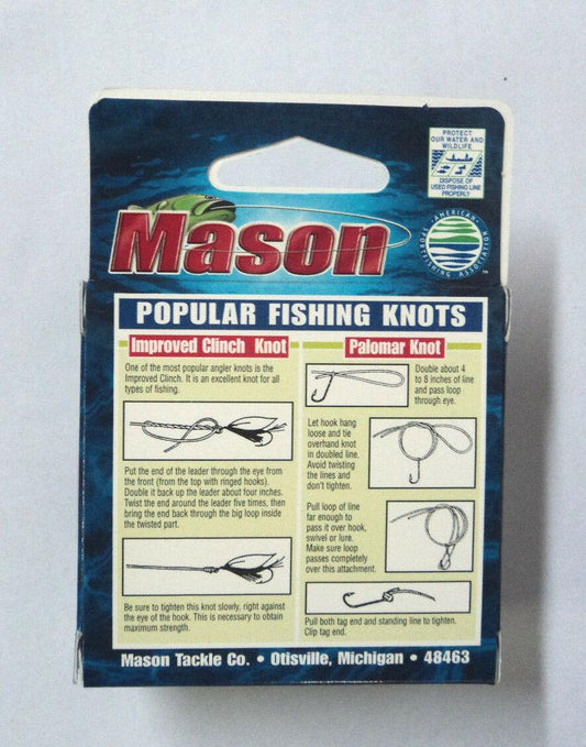 Mason Tip-Up Ice Fishing Line, Braided Nylon, Black, 30# Test